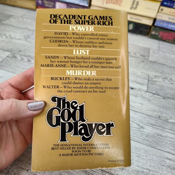 The God Player by Eddie Constantine 1976 First Edition PB Romance FLAWED Binding - Picture 12 of 13
